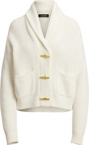 Lauren Ralph Lauren Ramilda Toggle Combed Cotton Cardigan