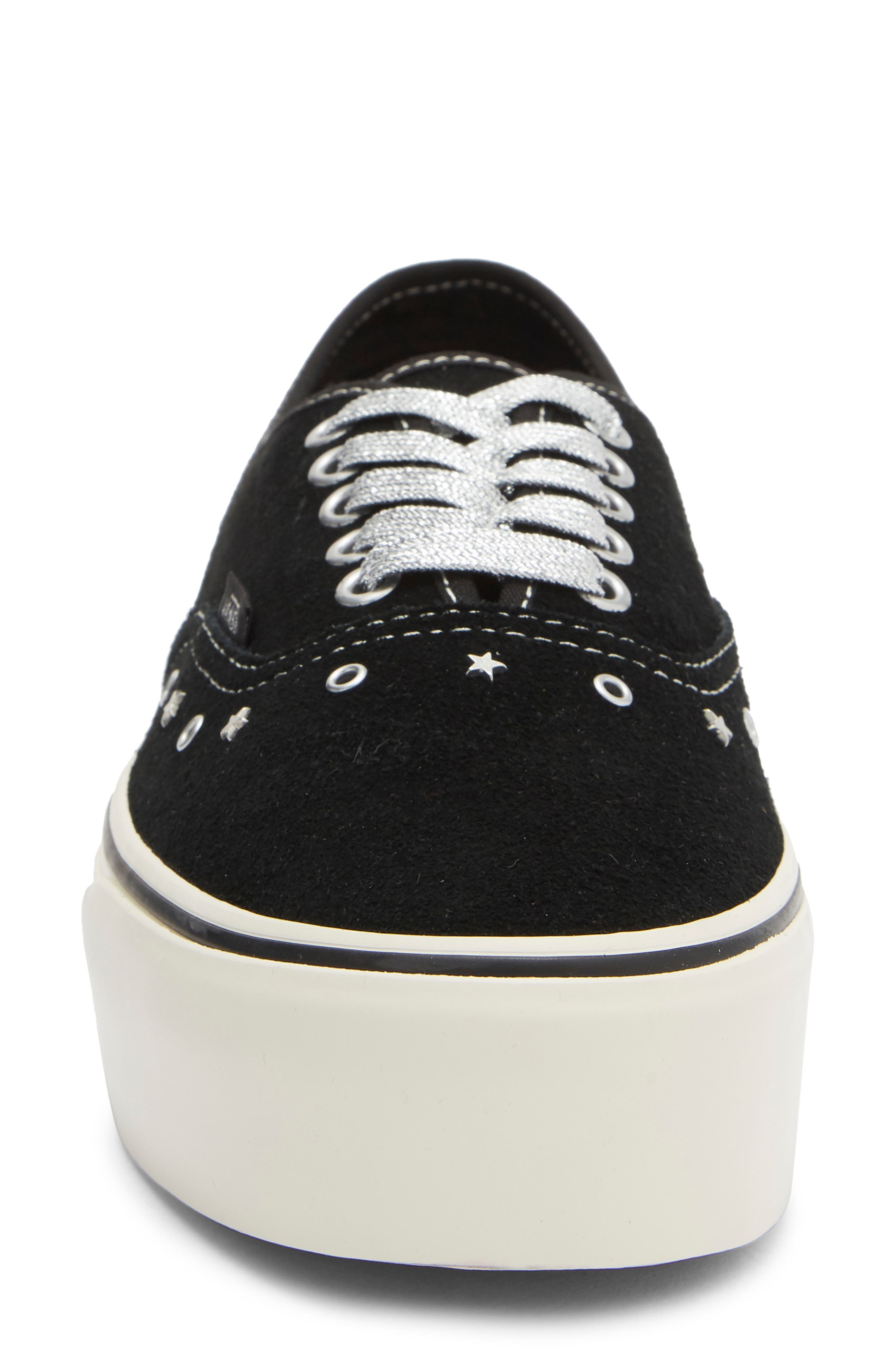 Vans Aunthetic Stackform Sneaker, Alternate, color, Suede Black