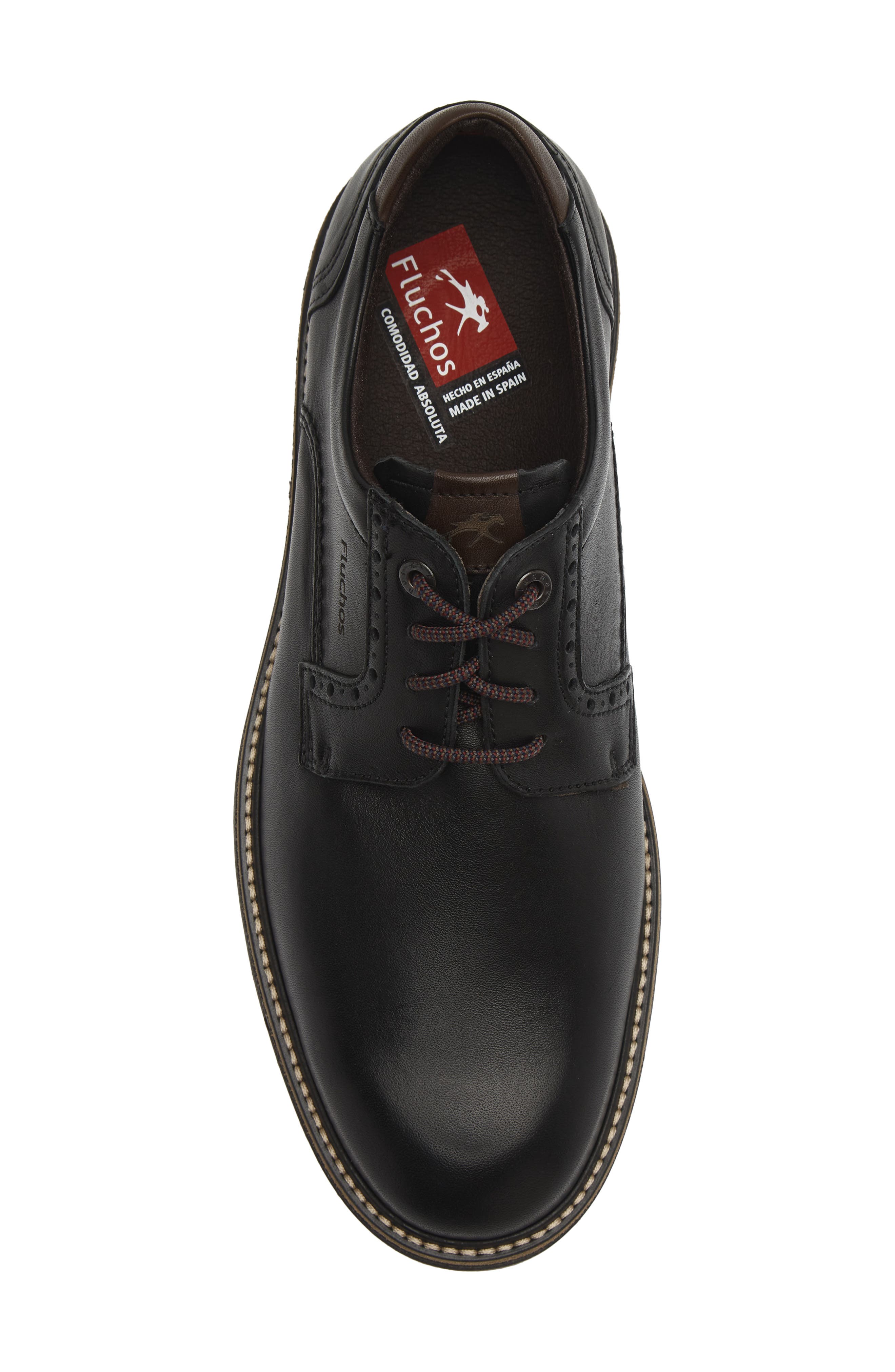 Buggy Lace-Up Oxford, Alternate, color, BLACK