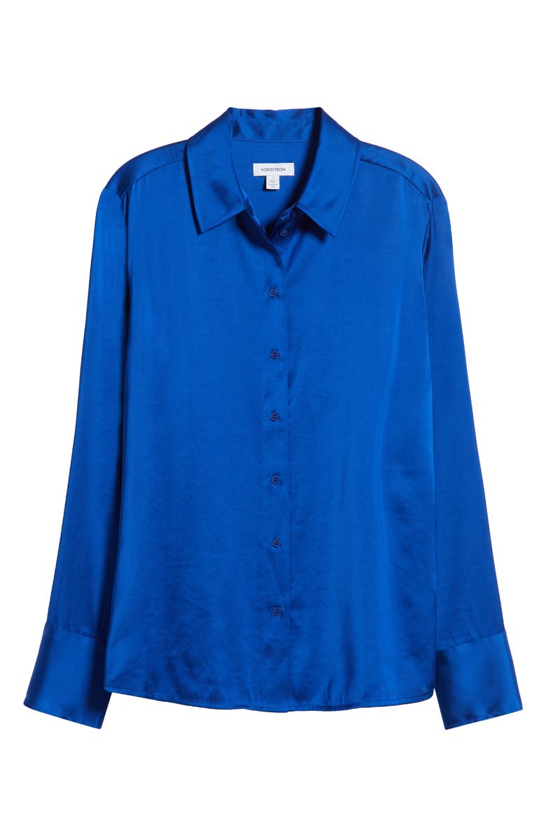 Nordstrom Satin Shirt, Alternate, color,