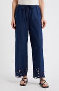 Madewell Eyelet Denim Pull-On Pants