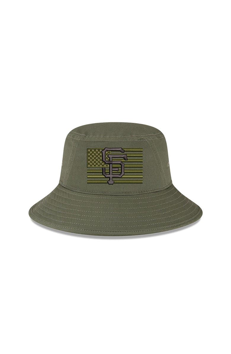 New Era Men's New Era Green San Francisco Giants 2023 Armed Forces Day Bucket Hat, Alternate, color, Green