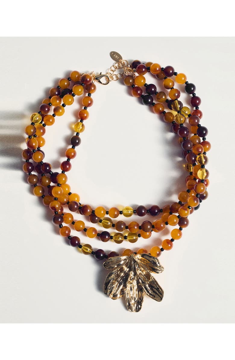 MANGO Layered Bead Necklace, Alternate, color,