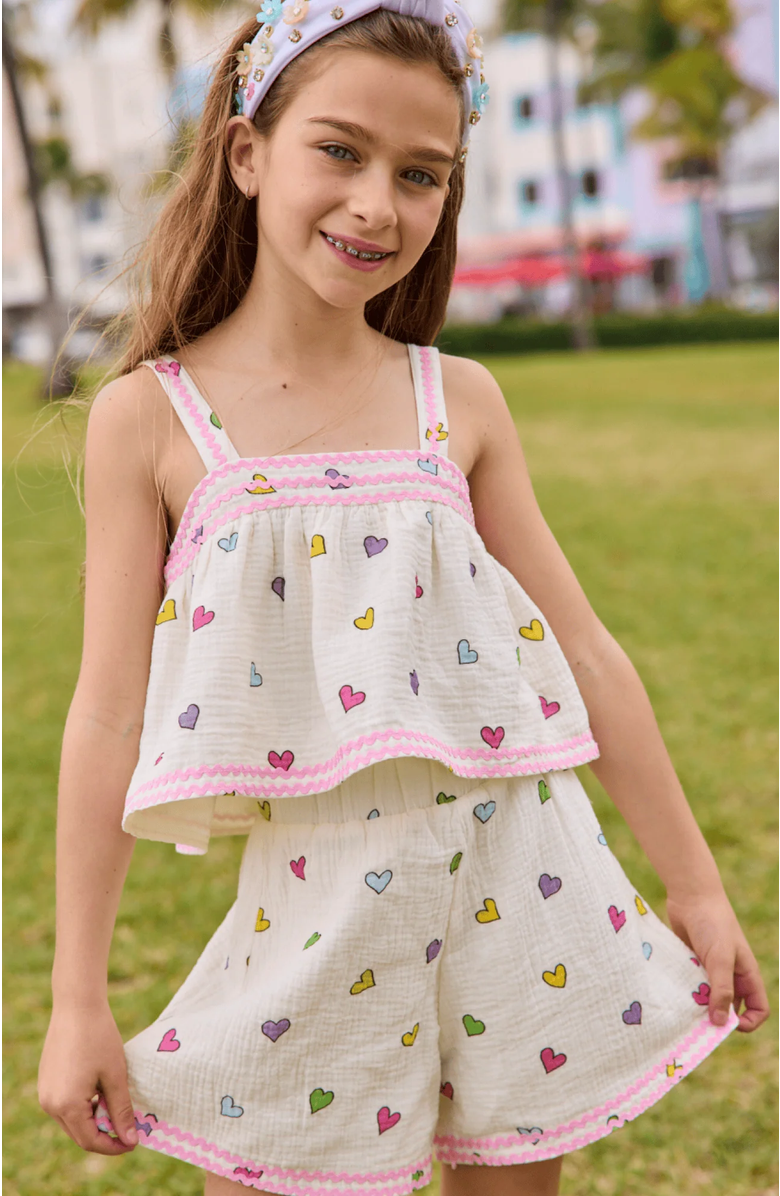 Lola + The Boys Dreamy Hearts Set, Alternate, color, White
