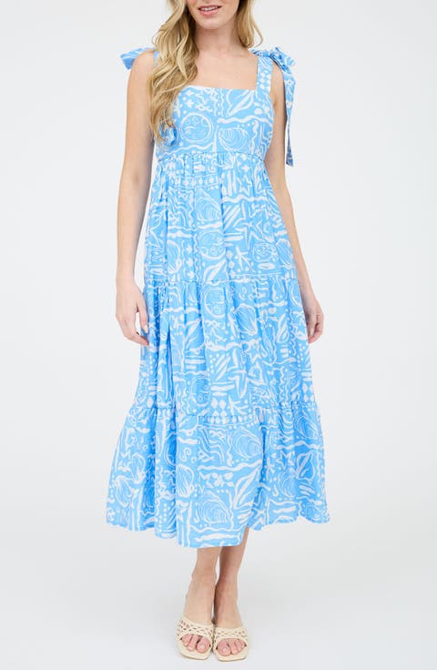 Square Neck Midi Dress