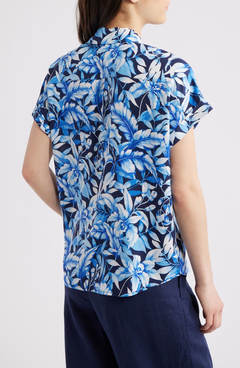 Tommy Bahama Flora Fresco Silk Camp Shirt, Alternate, color, 