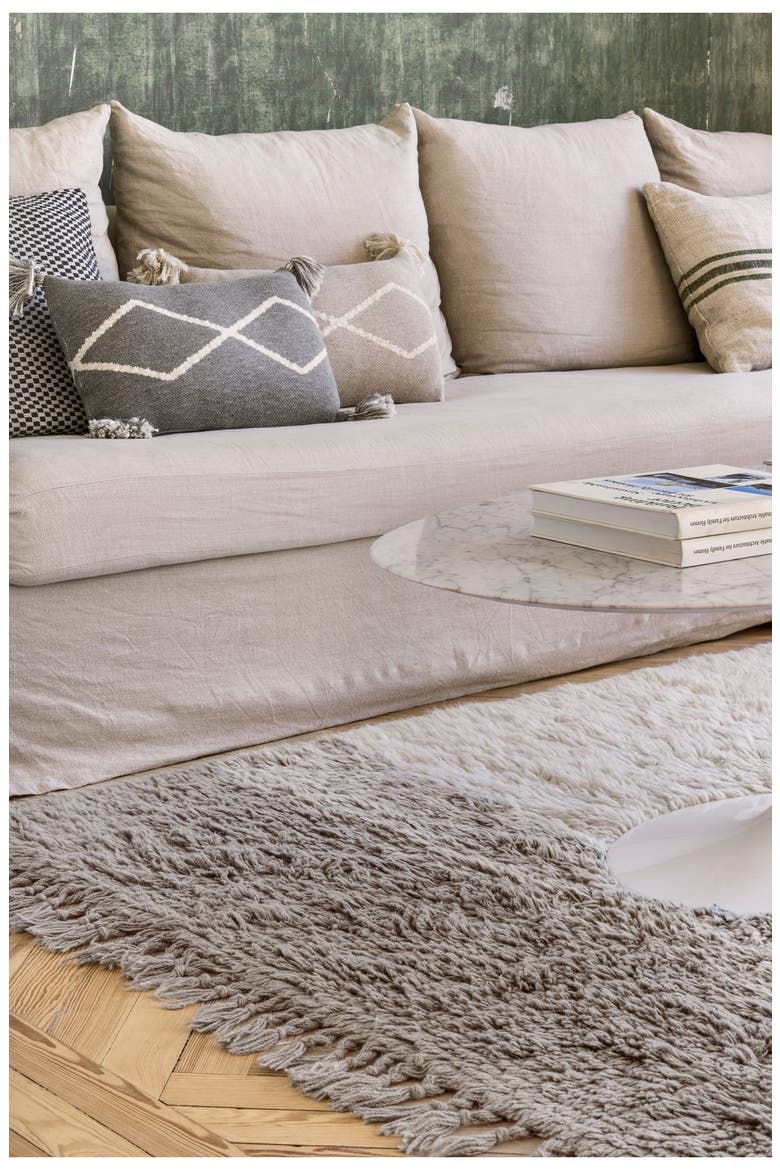 Into the Blue Washable Wool Rug, Alternate, color, SMOKE BLUE