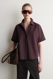 COS Oversized Short-sleeved Cotton Shirt