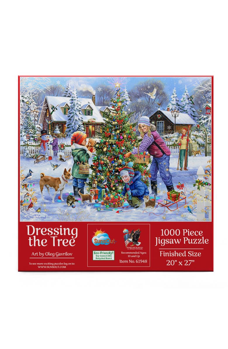 Sunsout Dressing the Tree 1000 piece Jigsaw Puzzle for Adults, Alternate, color, Multicolor