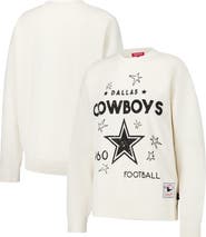 Mitchell & Ness Women's Mitchell & Ness Cream Dallas Cowboys Lightweight 3.0 Logo Pullover Sweatshirt