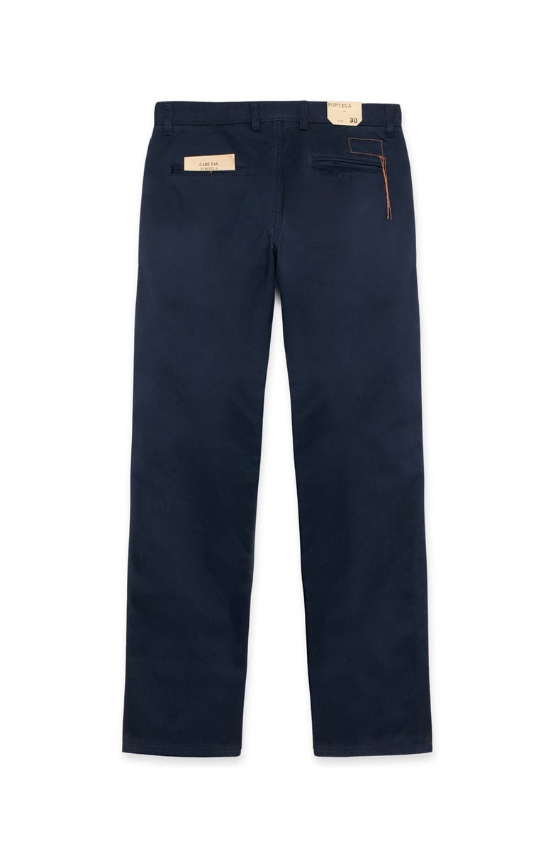Fortela Canvas Chino Trousers, Alternate, color, Blue