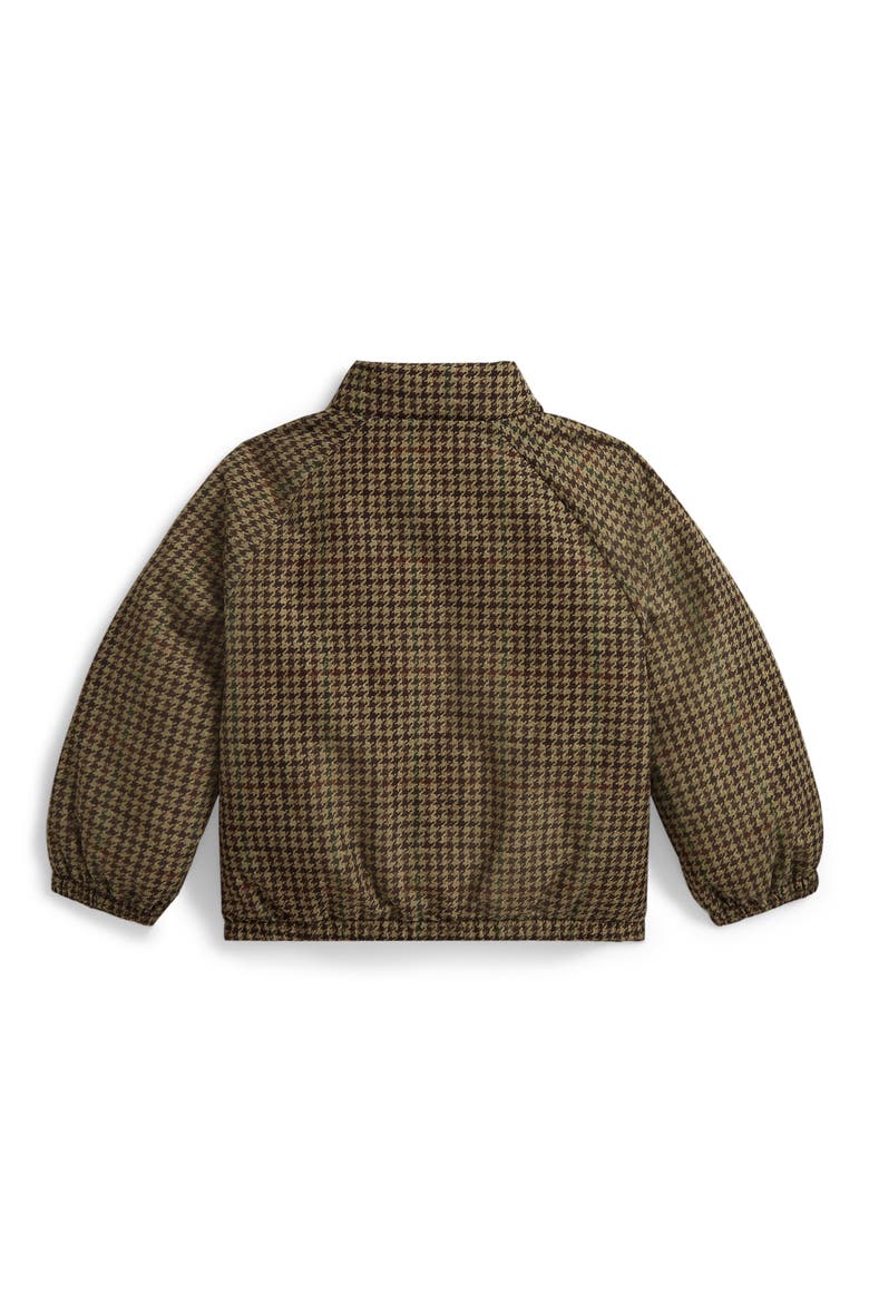 Kids' Down & Feather Fill Printed Bomber Jacket, Alternate, color, PRINTED TWEED