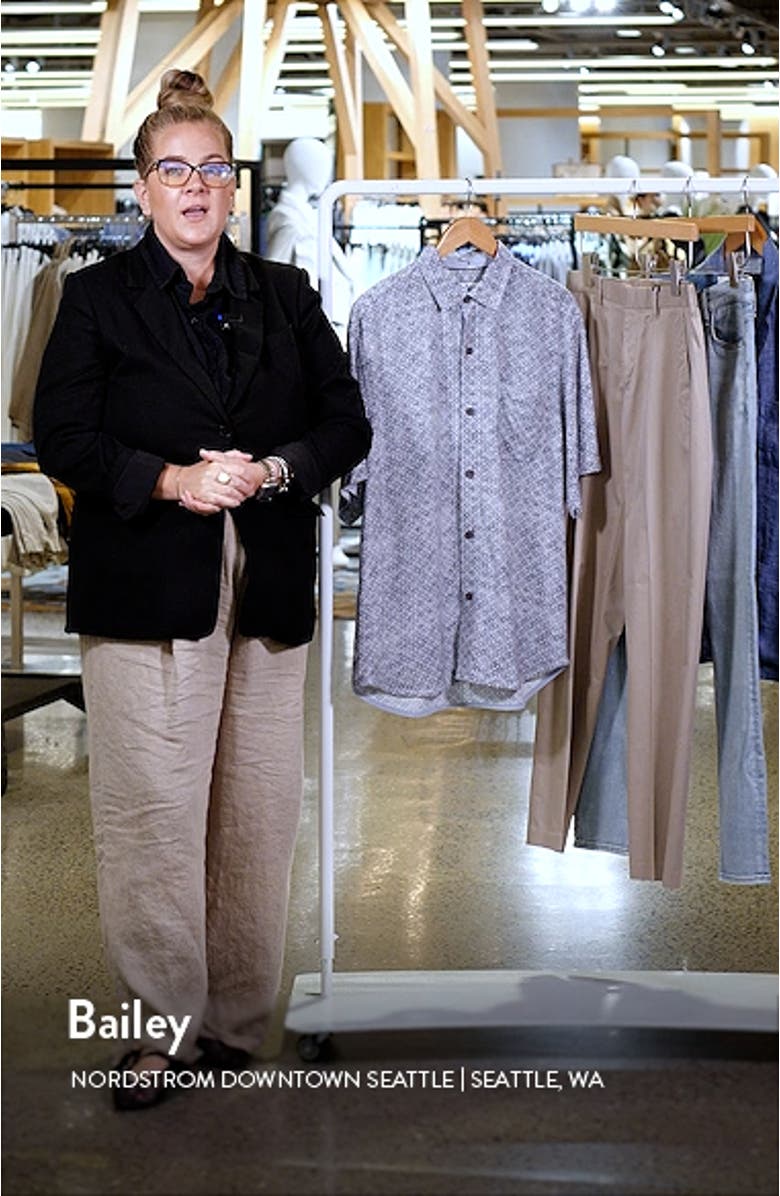 Veracruz Cay Rio Geo Short Sleeve Button-Up Shirt, sales video thumbnail