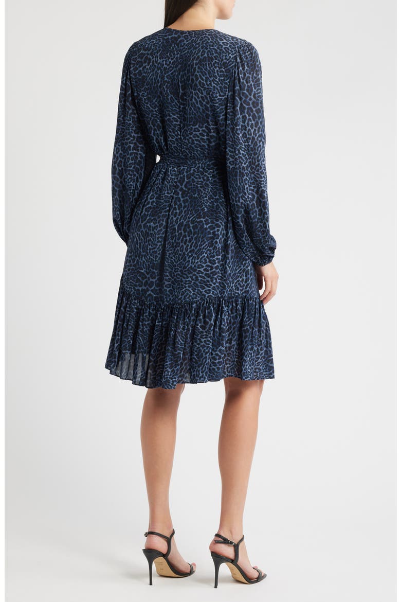 Cheryl Print Ruffle Hem Long Sleeve Dress, Alternate, color, MIDNIGHT MULTI