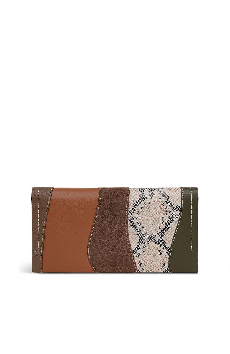 Radley Oak Street - Patchwork Large Flapover Wallet, Alternate, color, Coffee