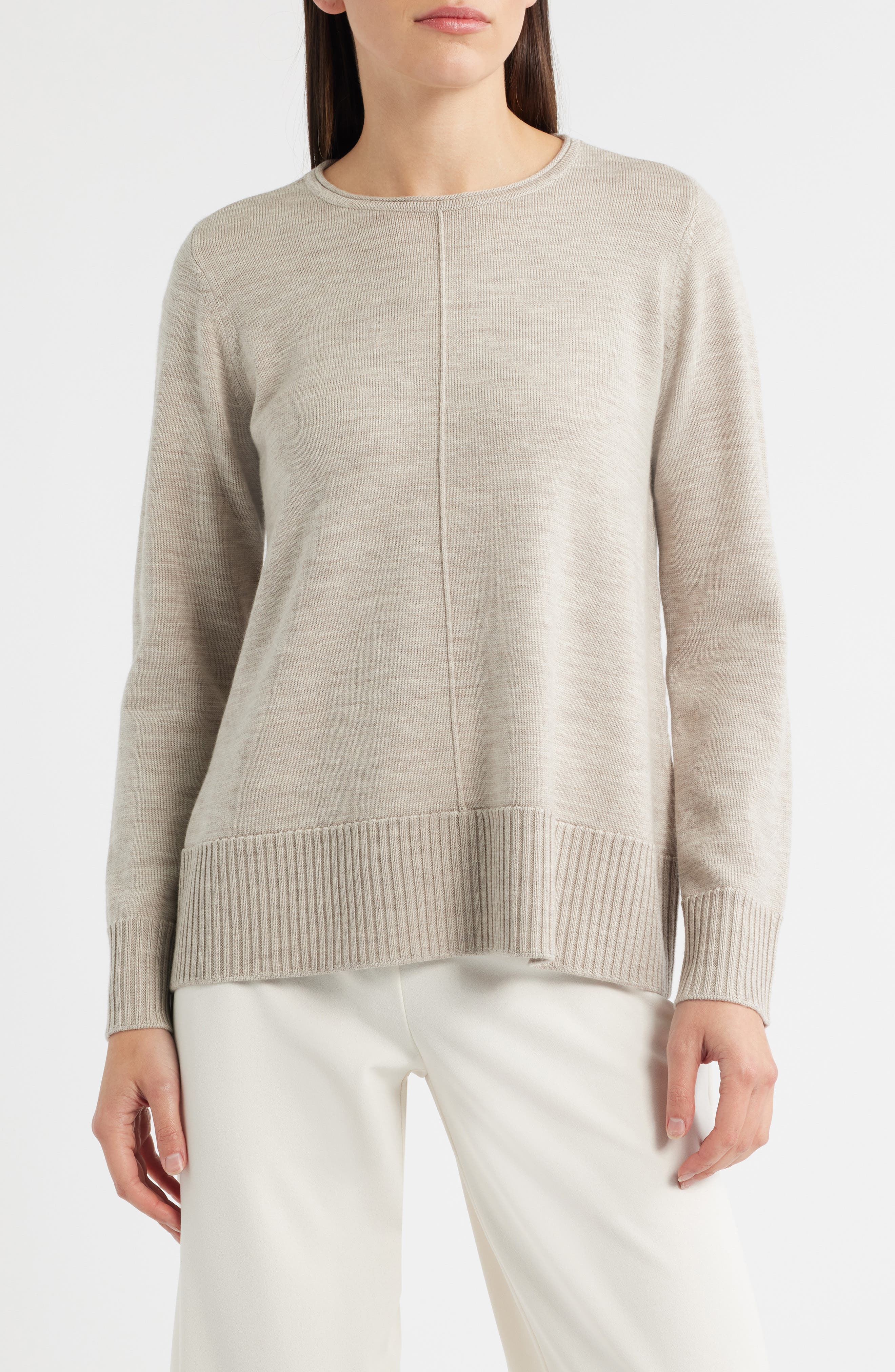 Eileen Fisher Crewneck Wool Sweater