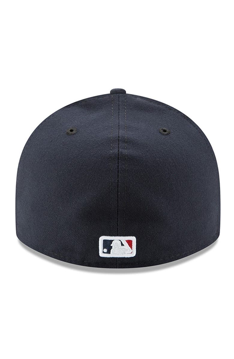 New Era Men's New Era Navy Cleveland Indians Road Authentic Collection On-Field Low Profile 59FIFTY Fitted Hat, Alternate, color,