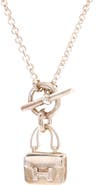 Pre-Owned Hermes Amulettes Constance Pendant NM Necklace Sterling Silver