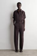 COS Belted Linen Barrel-Leg Pants
