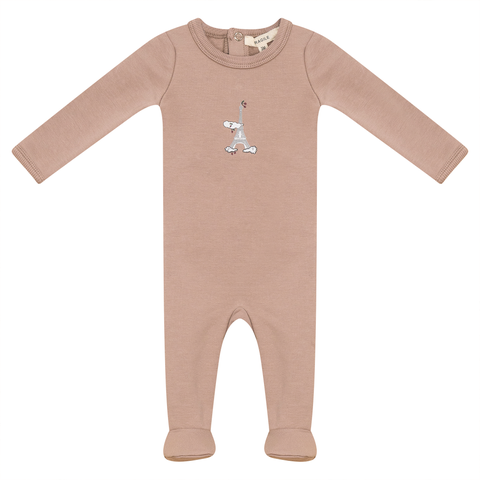 Eiffel Print French Fleece Romper (Baby)