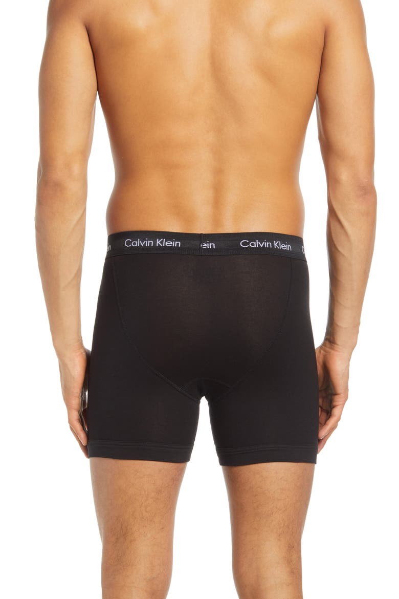 3-Pack Stretch Cotton Boxer Briefs, Alternate, color, UB1 BLACK