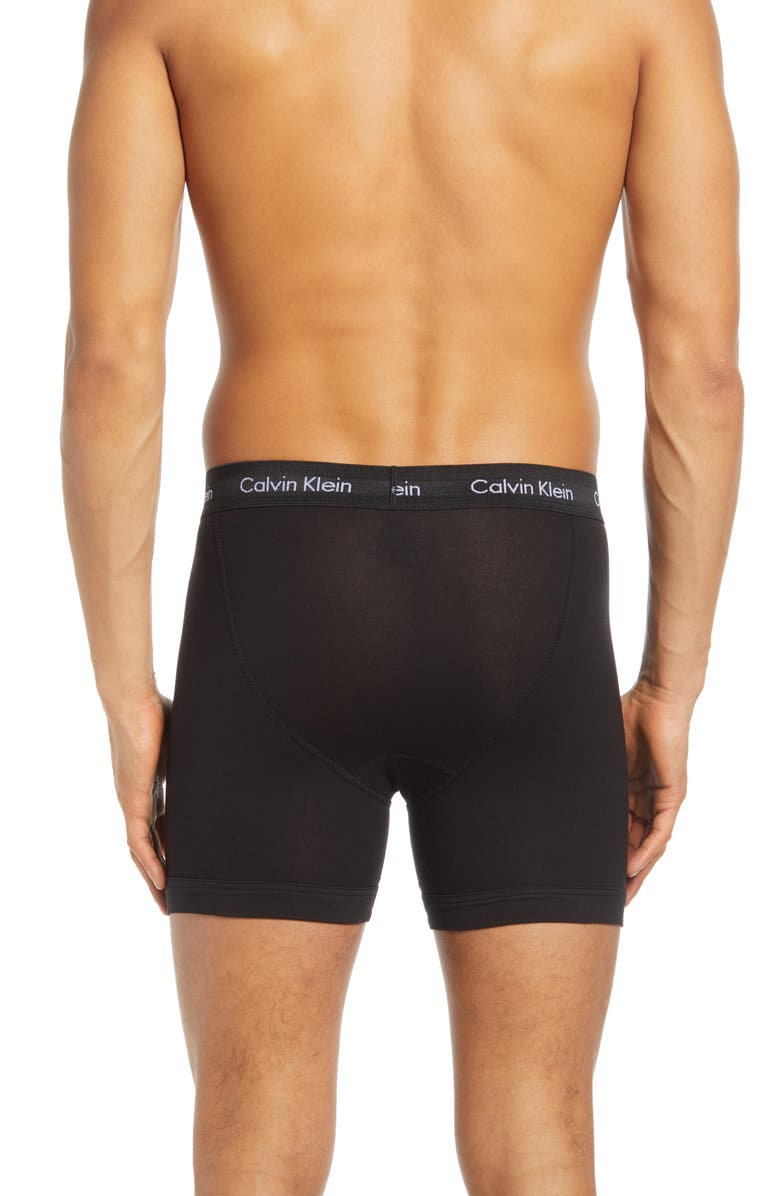 Calvin Klein 3-Pack Stretch Cotton Boxer Briefs, Alternate, color,