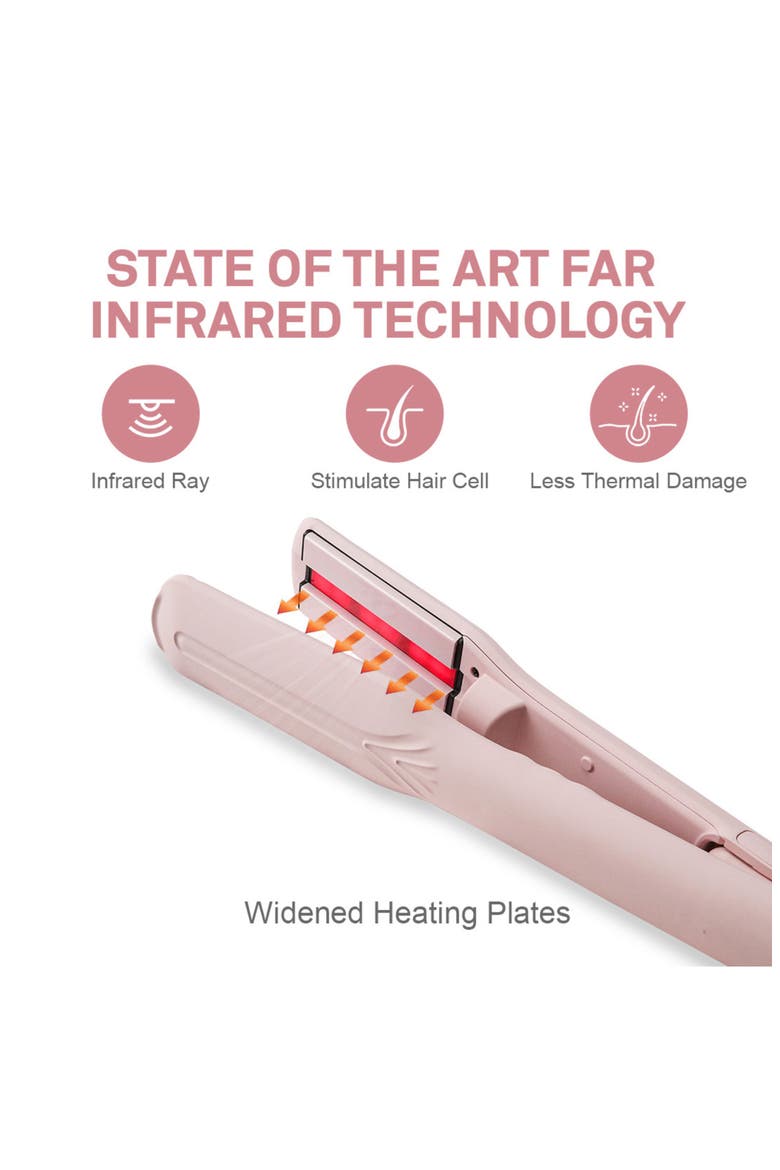 Vapure Professional Flat Iron Hair Straightener, Alternate, color, Pink