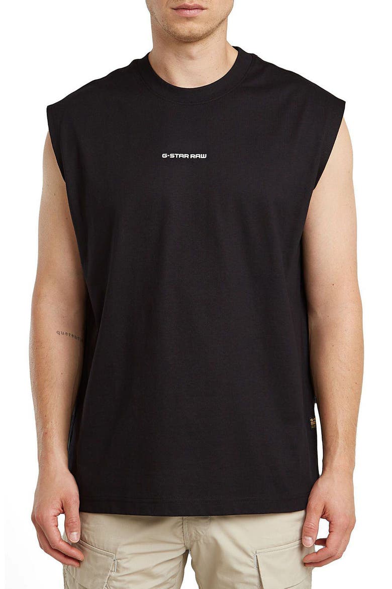 Boxy T-Shirt, Main, color, DARK BLACK
