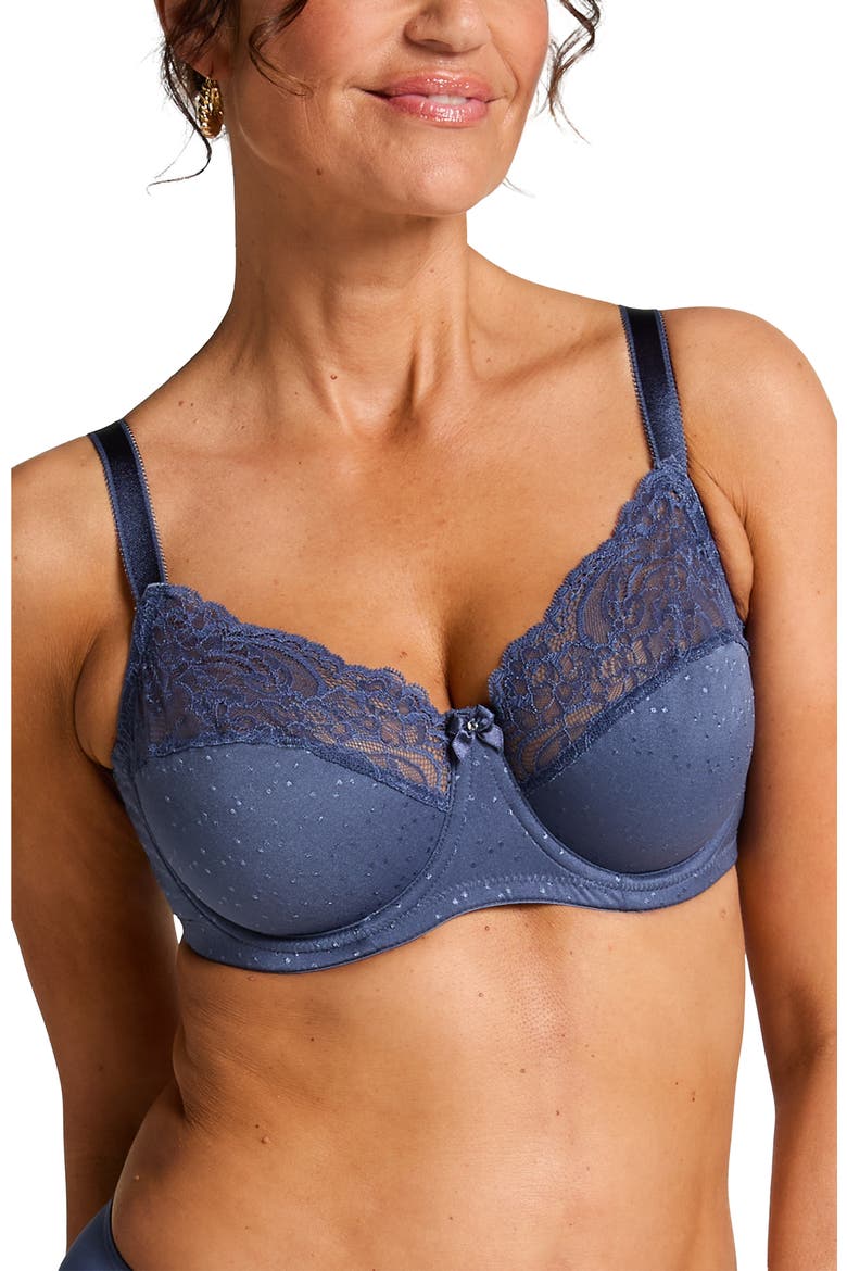 Sophie Non-Padded Underwired Bra, Main, color, Blue Indigo