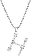 Adornia Mixed Crystal Initial Pendant Necklace