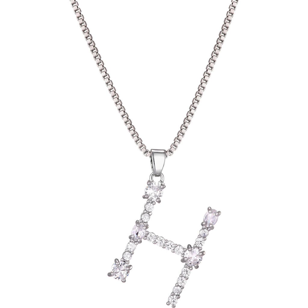 Adornia Mixed Crystal Initial Pendant Necklace