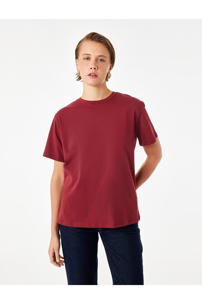 Oversize Basic T-Shirt, Alternate, color, BORDEUX