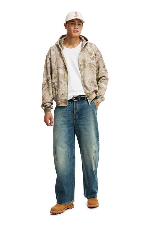 Shop Cotton On Baggy Balloon Jean In Cargo Preacher Blue