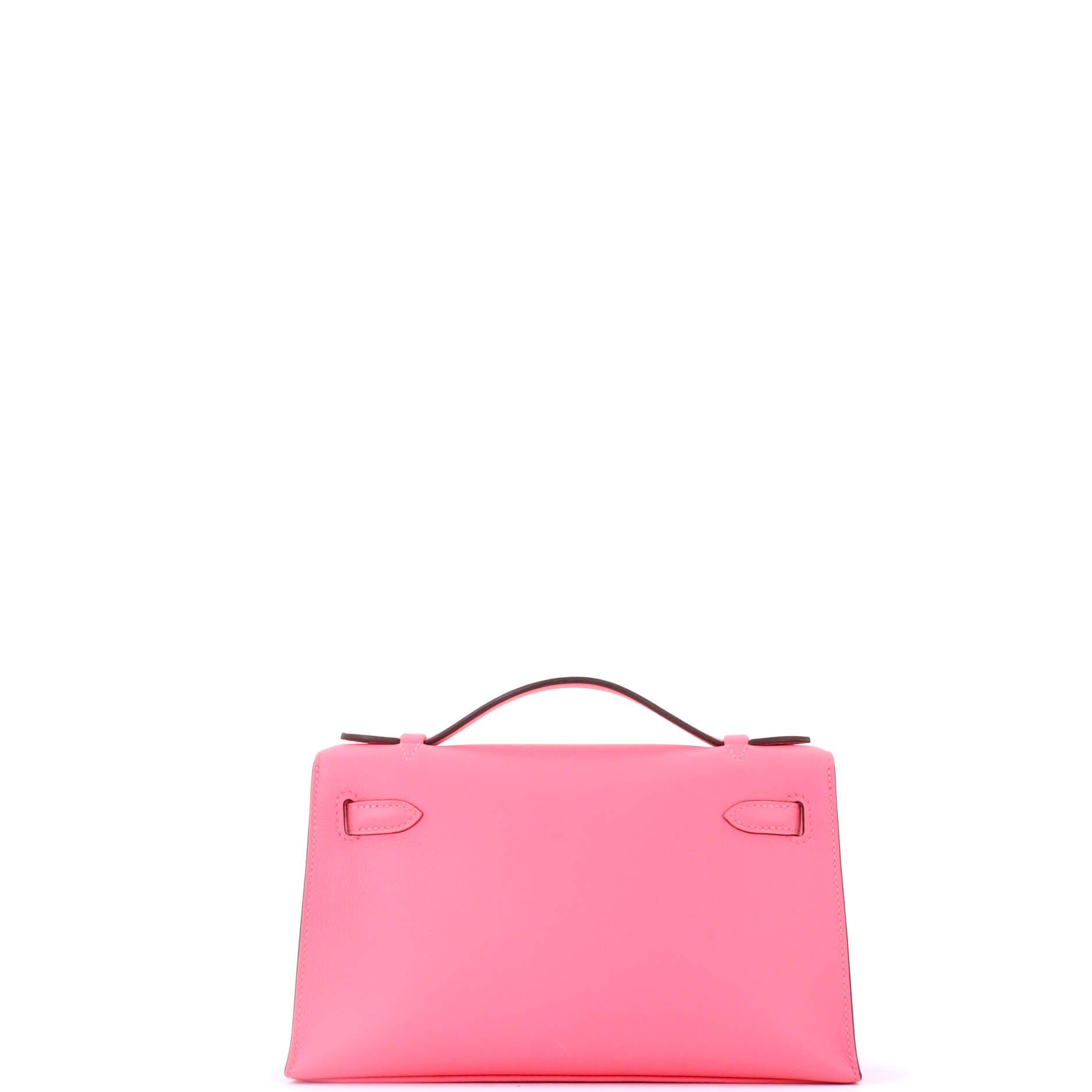 Pre-Owned Hermes Kelly Pochette Swift, Alternate, color, Rose Azalee