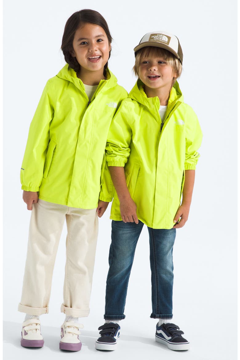Kids' Antora Waterproof Recycled Polyester Rain Jacket, Alternate, color, FIZZ LIME