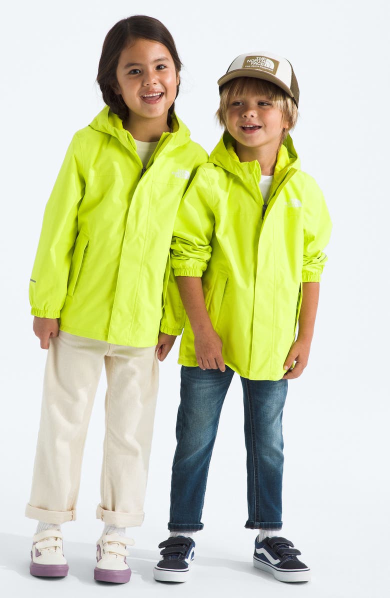 The North Face Kids' Antora Waterproof Recycled Polyester Rain Jacket, Alternate, color, Fizz Lime