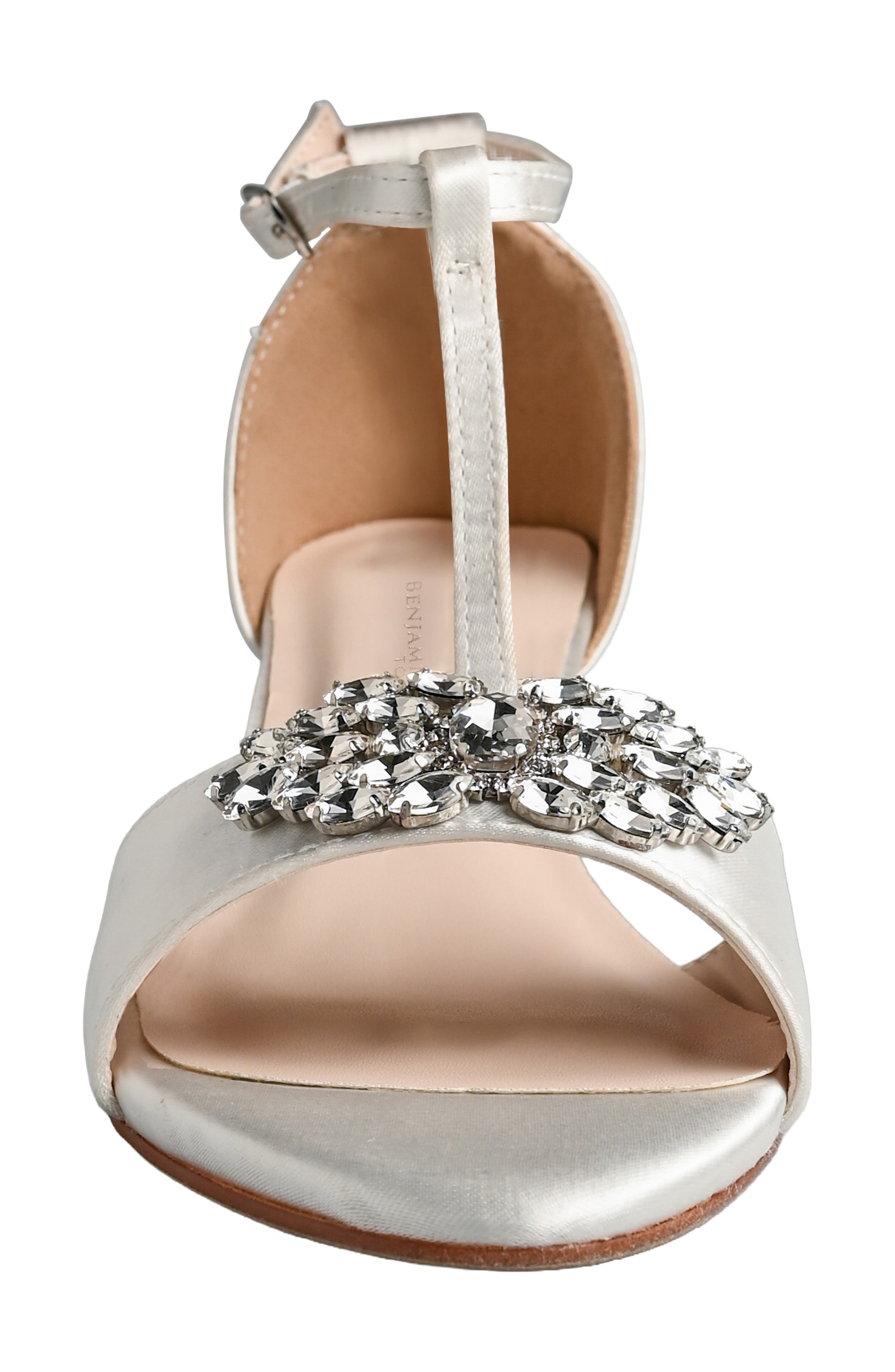 Ophelia Kitten Heel T-Strap Sandal, Alternate, color, WHITE