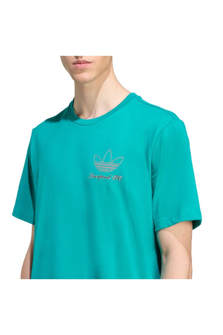 Men's adidas Green Liverpool Terrace Icons Collection Graphic T-Shirt, Alternate, color, Green