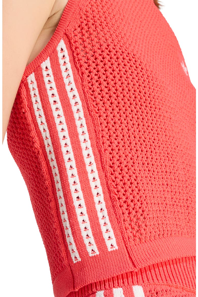 Open Stitch Halter Top, Alternate, color, SEMI LUCID RED