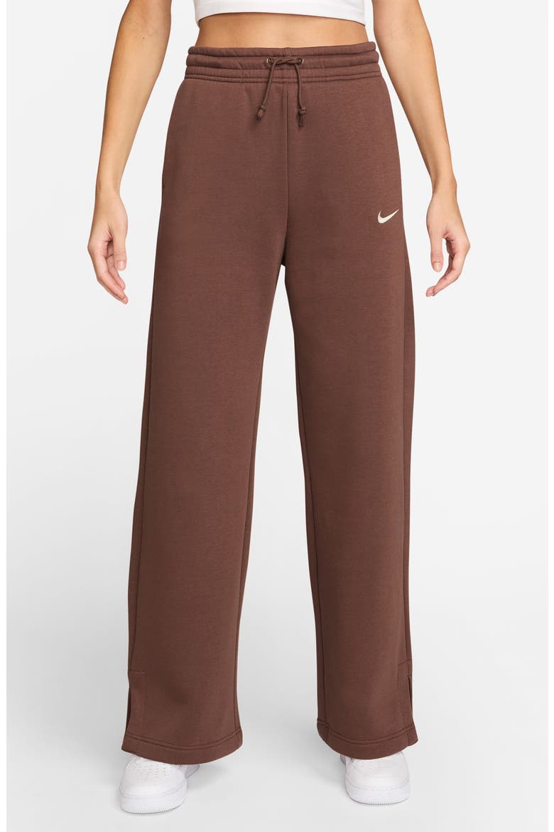 Sportswear Phoenix High Waist Wide Leg Sweatpants, Main, color, FAUNA BROWN/ SAIL