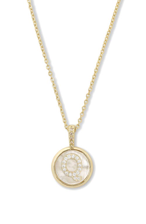 Melinda Maria Baby Love Letters Initial Pendant Necklace In Gold Q