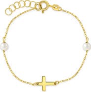 In Season Jewelry 14k Polished Cross Bracelet