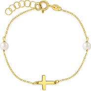 In Season Jewelry 14k Polished Cross Bracelet