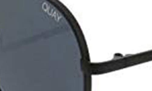 Quay Australia Hold Please 55mm Aviator Sunglasses In Black/smoke 2
