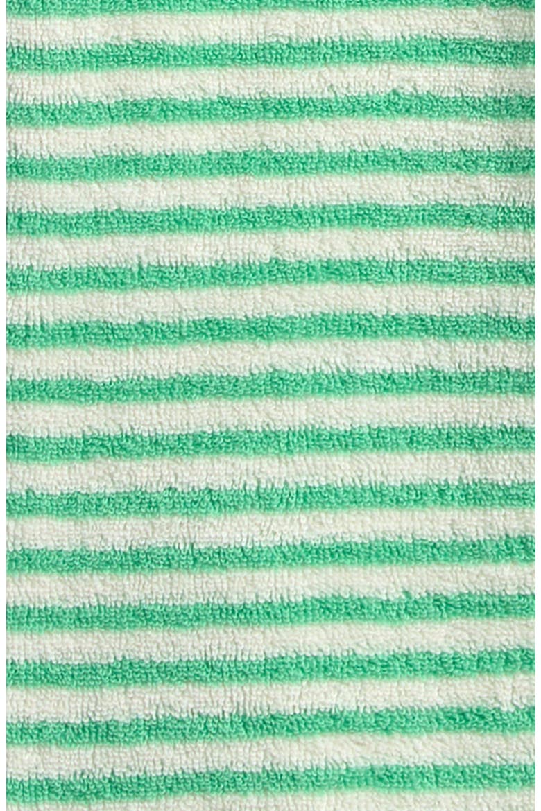 Green Stripes Terry Cloth Harem Pants, Alternate, color, GREEN