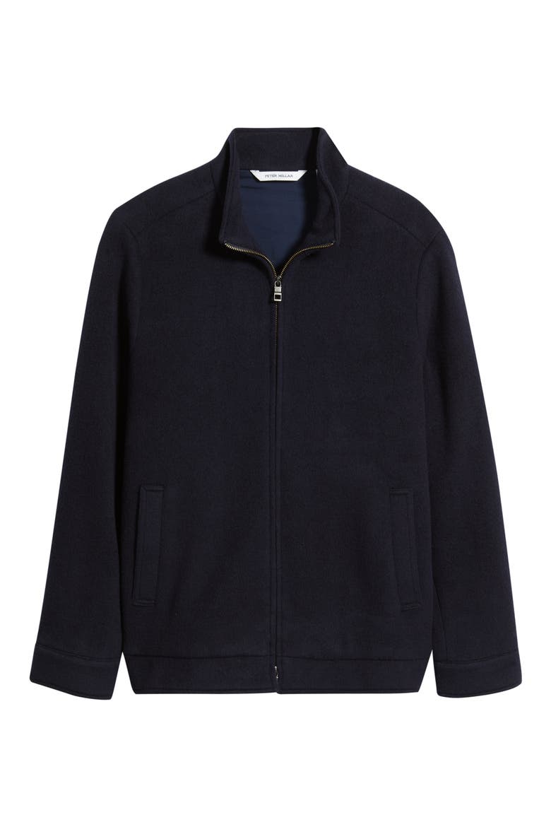 Crown Flex Merino Bomber Jacket, Main, color, NAVY