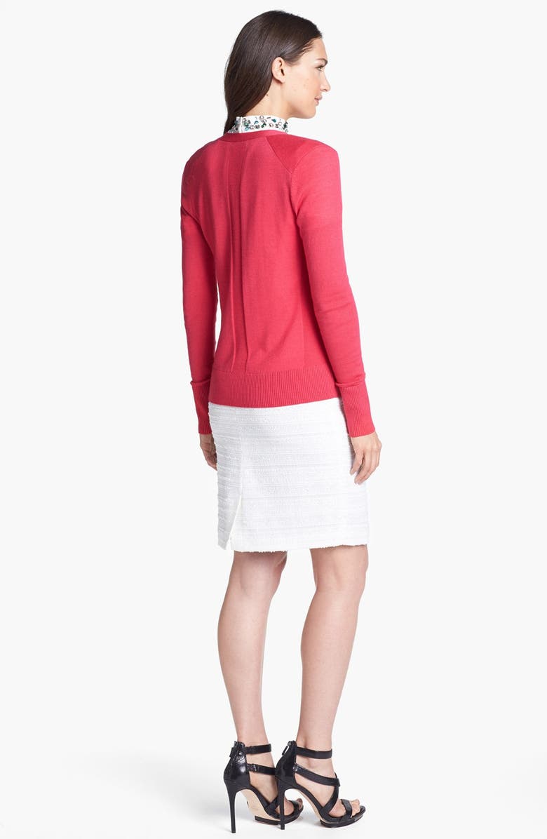 Halogen<sup>®</sup> Textured Pencil Skirt, Alternate, color, 