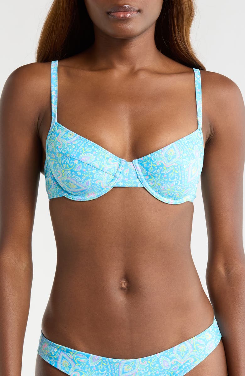 Kulani Kinis Ditzy Underwire Bikini Top, Main, color, Stargaze