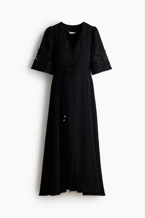 Mama Crinkled Broderie Anglaise Dress