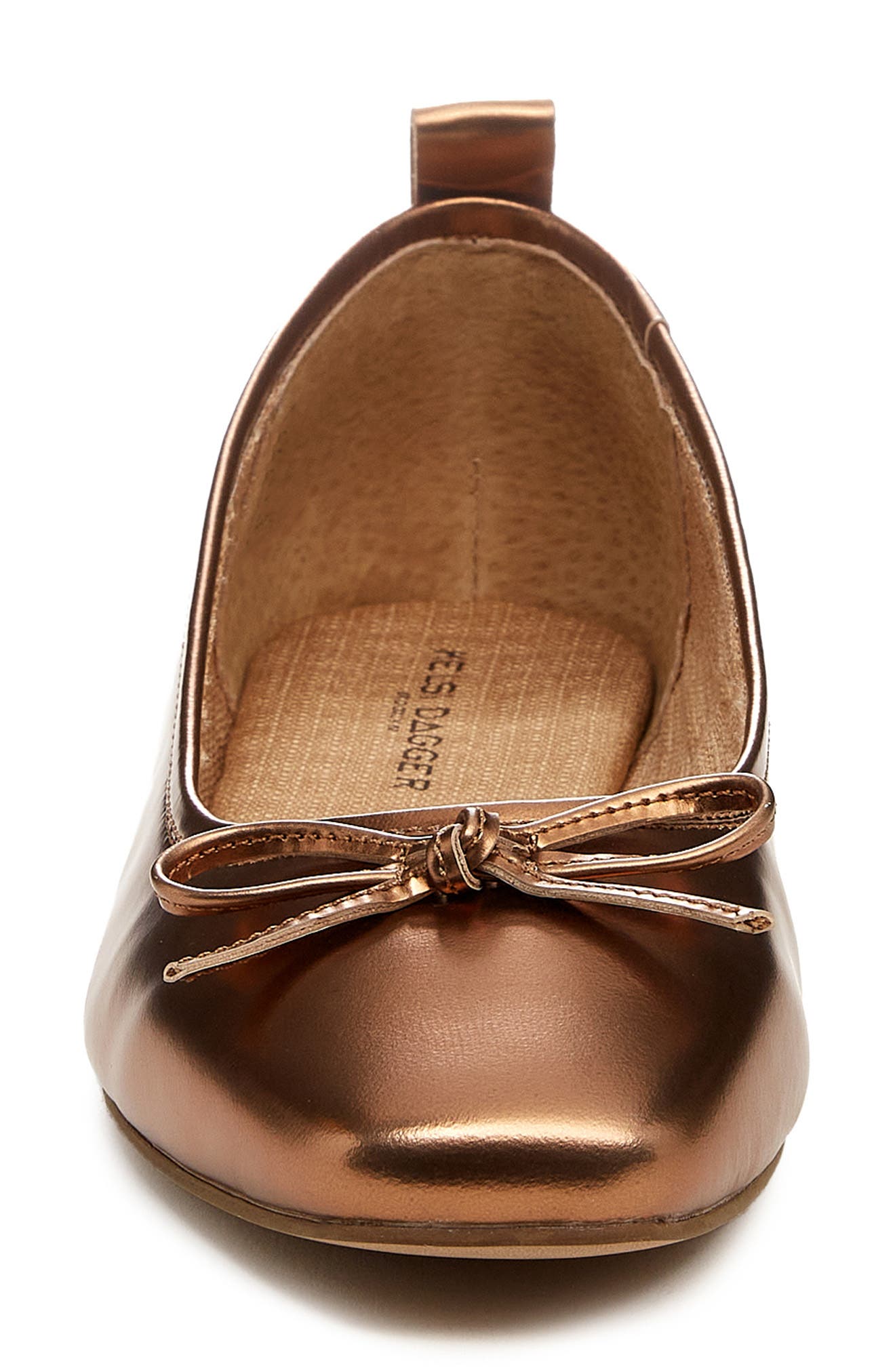 Frankie Square Toe Ballet Flat, Alternate, color, COGNAC